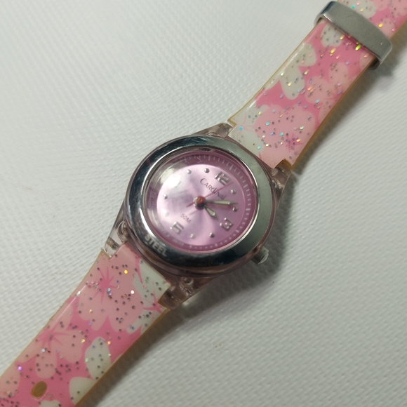 Cardinal Girls Pink Waterproof Analog Wrist Watch, New Battery - Picture 2 of 8